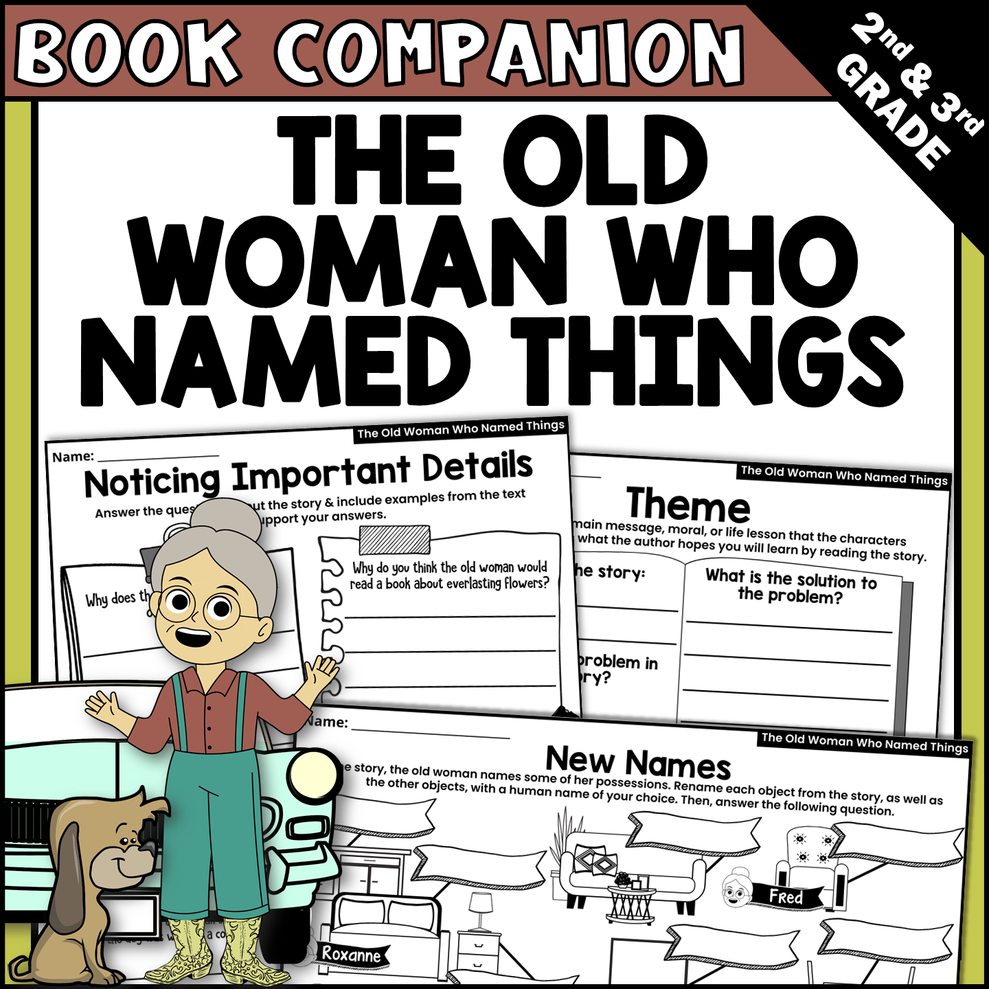 The Old Woman Who Named Things Read Aloud Book Companion Activities for IRA