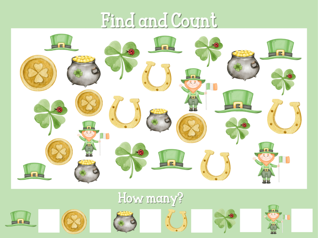 Preschool Busy Math Activity