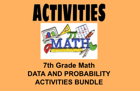 7th Grade Math Activities - Data and Probability Bundle