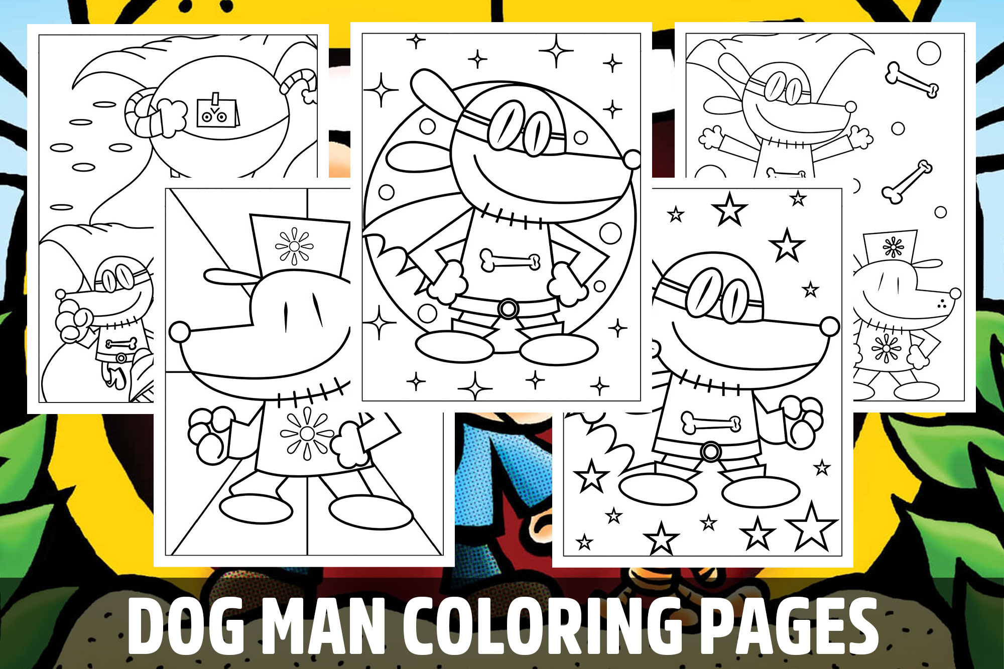 Dog Man Print Outs