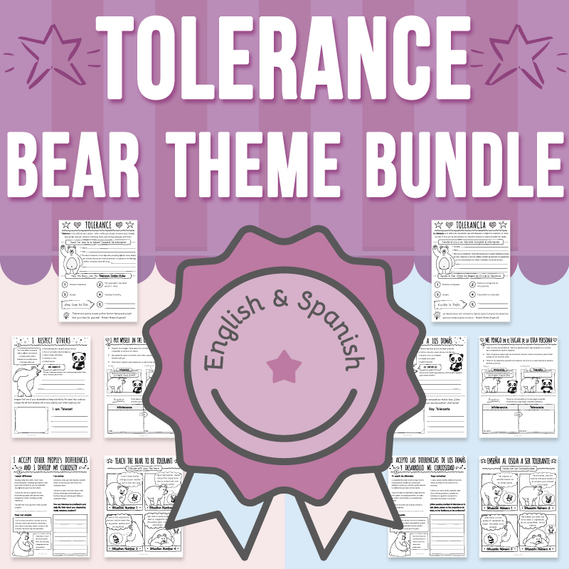 Tolerance and Inclusivity Activity BUNDLE, Bear Theme, Social Emotional Learning