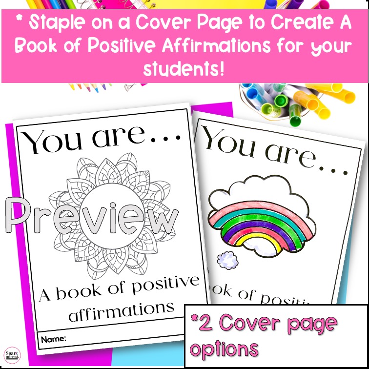 Positive Affirmations Coloring Pages - Made By Teachers
