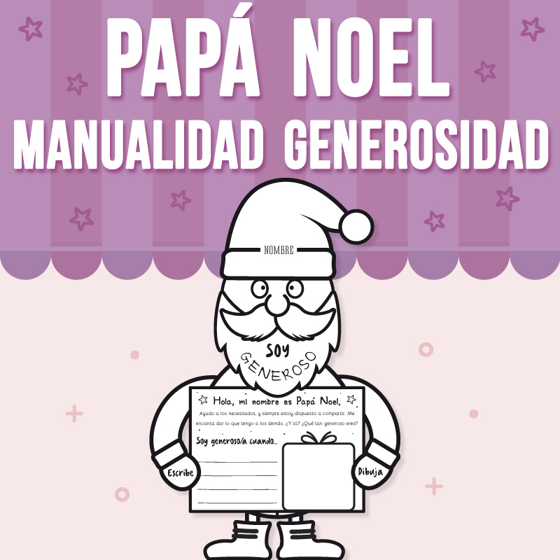 Papá Noel Manualidad Generosidad