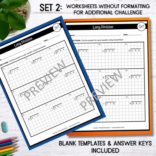 Long Division 3 Digit by 1 Digit No Remainders Google Slides and ...