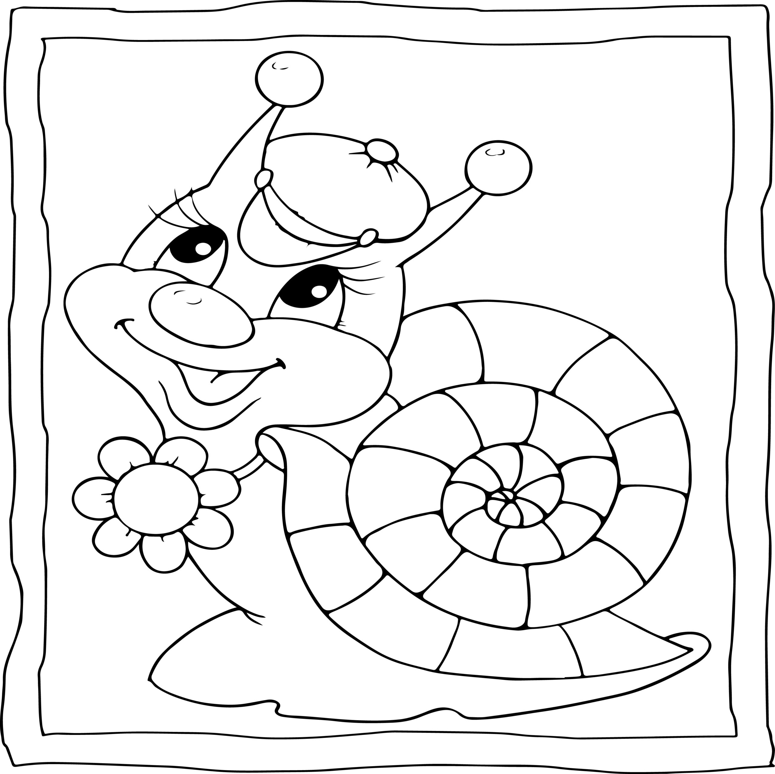 Snail Coloring Book Easy and Fun Snails Coloring Pages for Kids