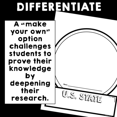 US States Research Social Studies Craft Project | Made By Teachers