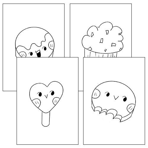 Chocolate Coloring pages, Chocolate Coloring Worksheet Activity ...