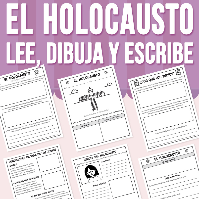 El Holocausto: Lee, Dibuja y Escribe