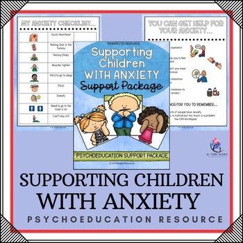 Anxiety and Worry Activities, Worksheets and Support Package - Counseling Lesson