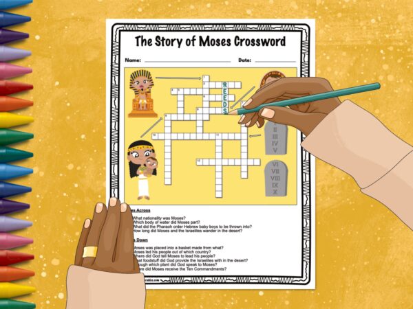 The Story of Moses Crossword Puzzle Printable | Made By Teachers