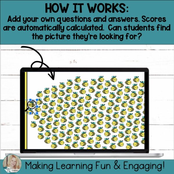 Editable - Self-Checking Self-Grading I Spy Template - Digital Activity ...