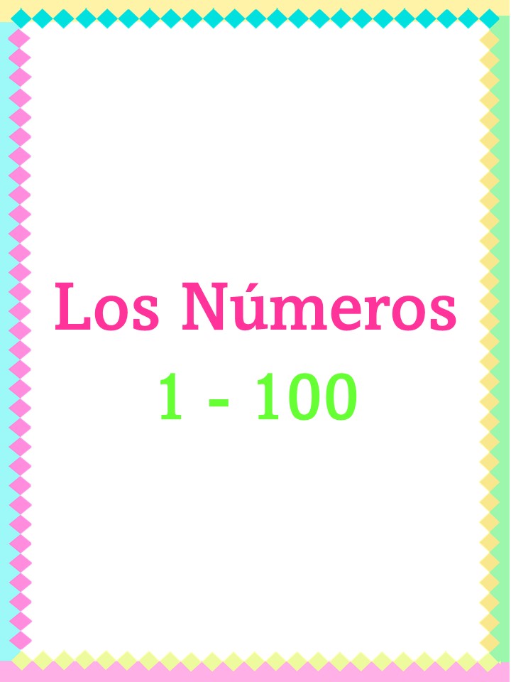 Los N meros Spanish Numbers 1 100 Made By Teachers