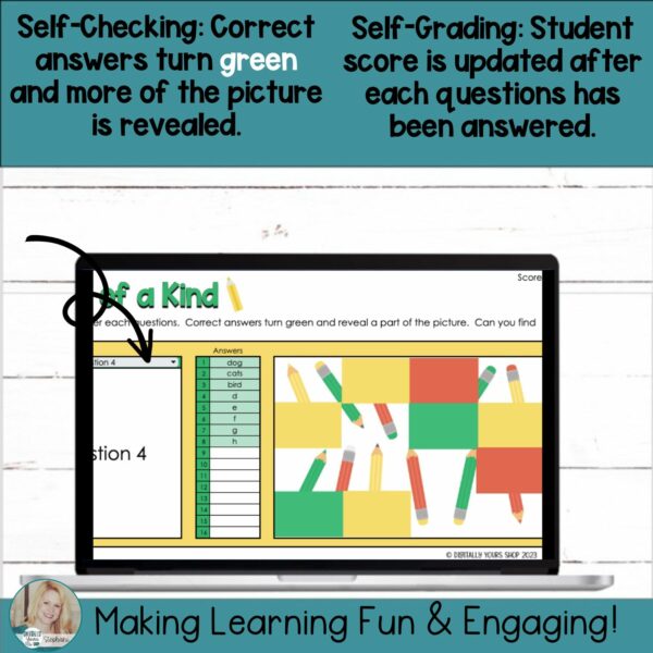 Editable Self-Checking Two of a Kind Task Card Template Digital ...
