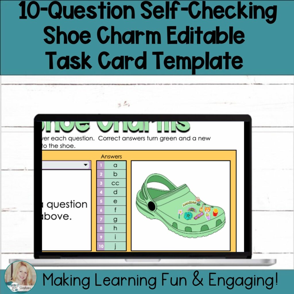 Editable Self-Checking Task Card Template - Digital Resource Vol. 1 ...