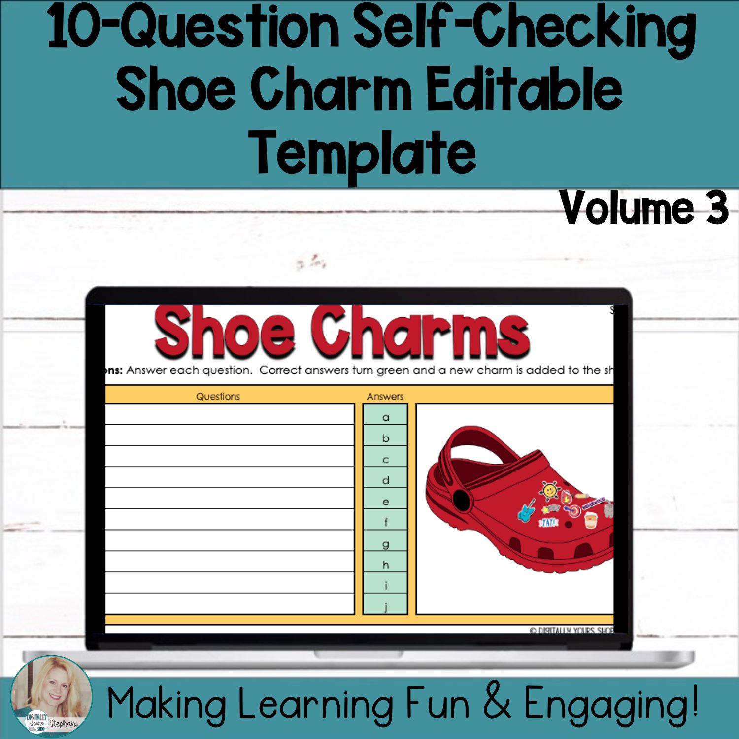 Editable Self-Checking Template - Digital Resource Vol. 3