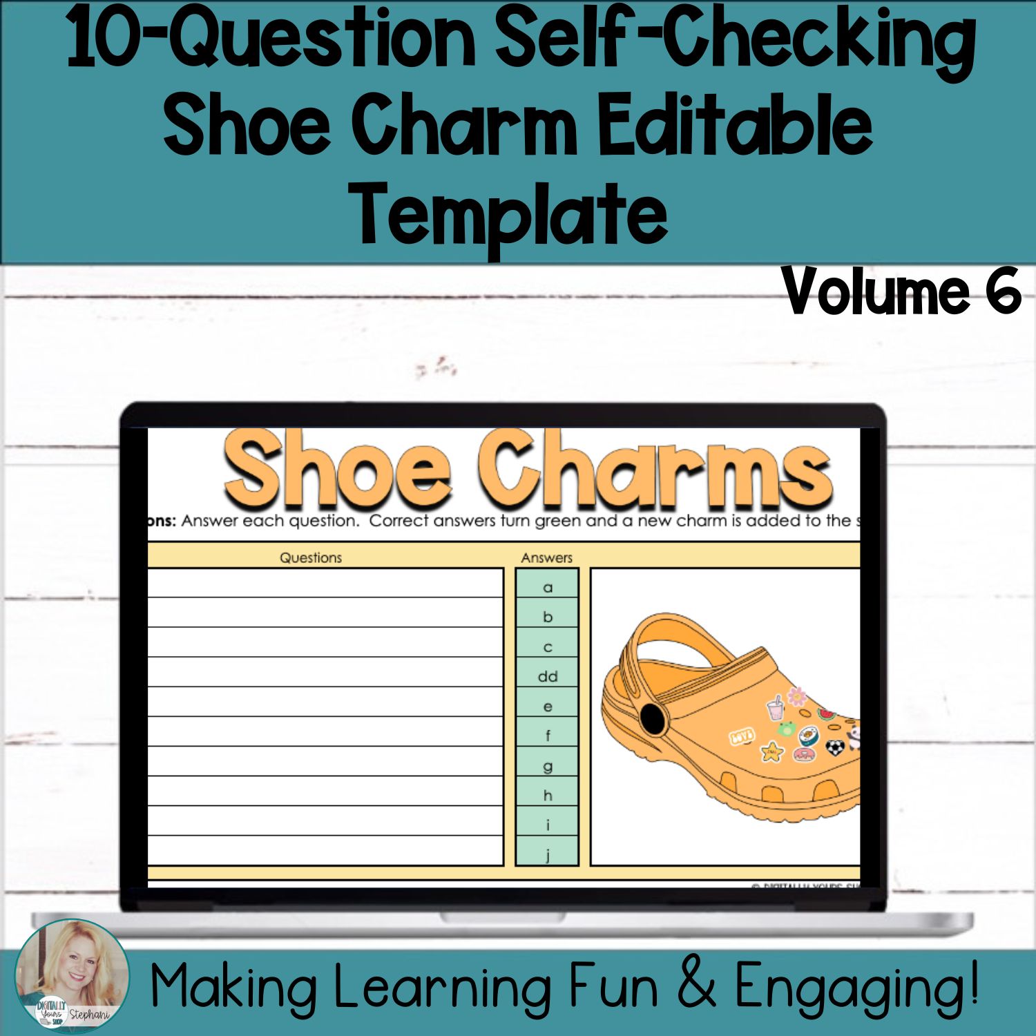 Editable Self-Checking Template - Digital Resource Vol. 6