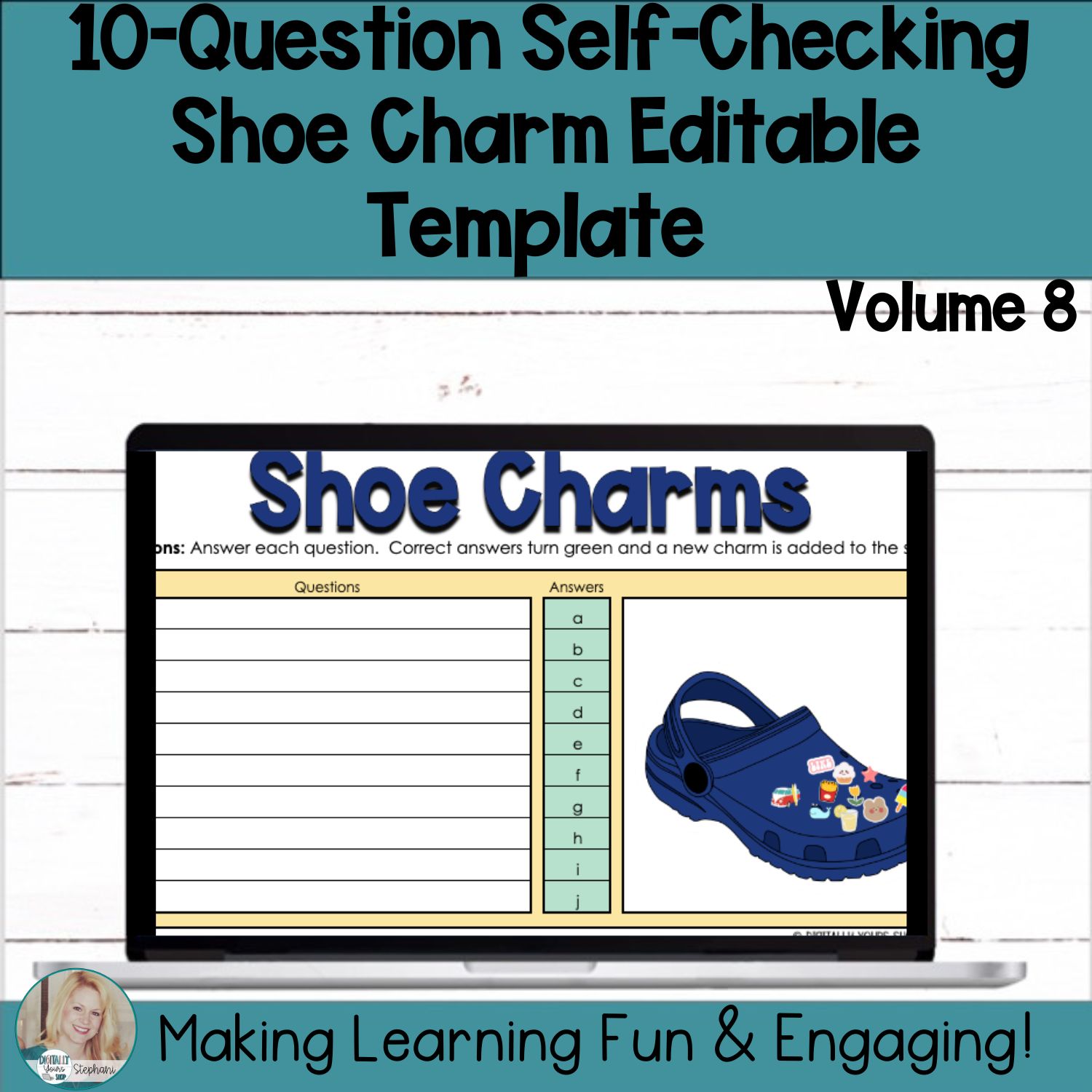Editable Self-Checking Template - Digital Resource Vol. 8