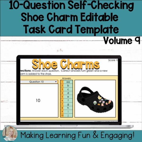 Editable Self-Checking Task Card Template - Digital Resource Vol. 9 ...