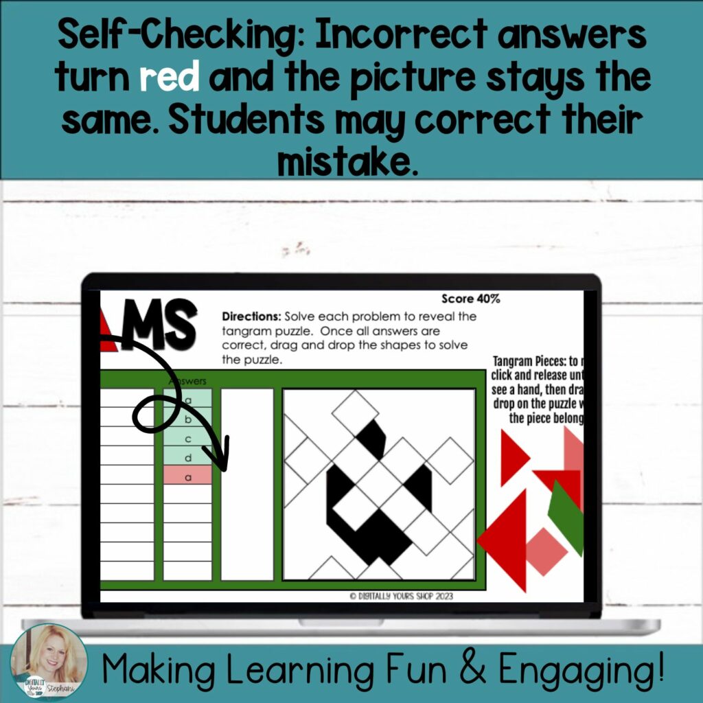 Editable Self-Checking Tangram Template - Digital Resource Vol. 5 Back ...
