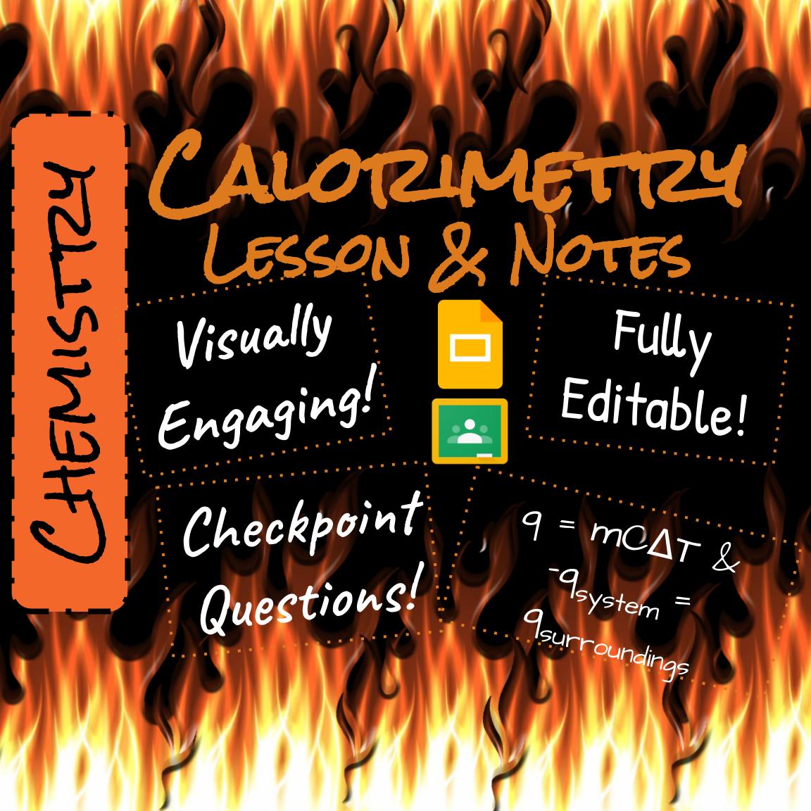 Calorimetry Google Lesson and Guided Notes