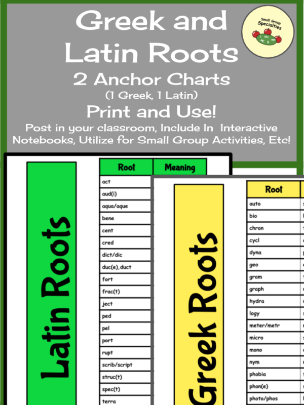 ELA Anchor Charts Greek And Latin Roots Made By Teachers ELA Anchor Charts Greek And Latin Roots Made By Teachers