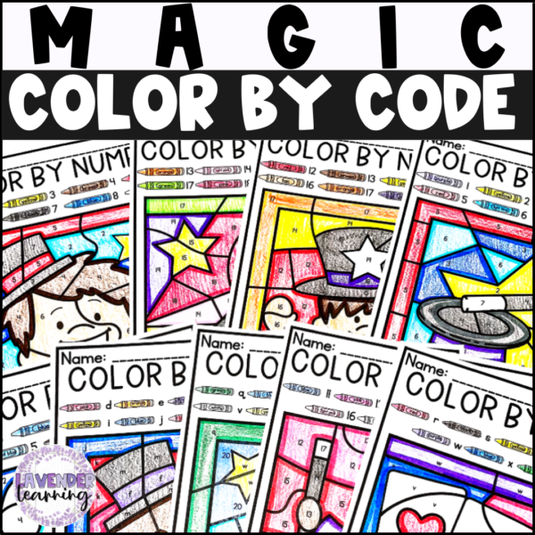 Magic Color by Code - Magic Color by Number - Magic Color by Letter ...