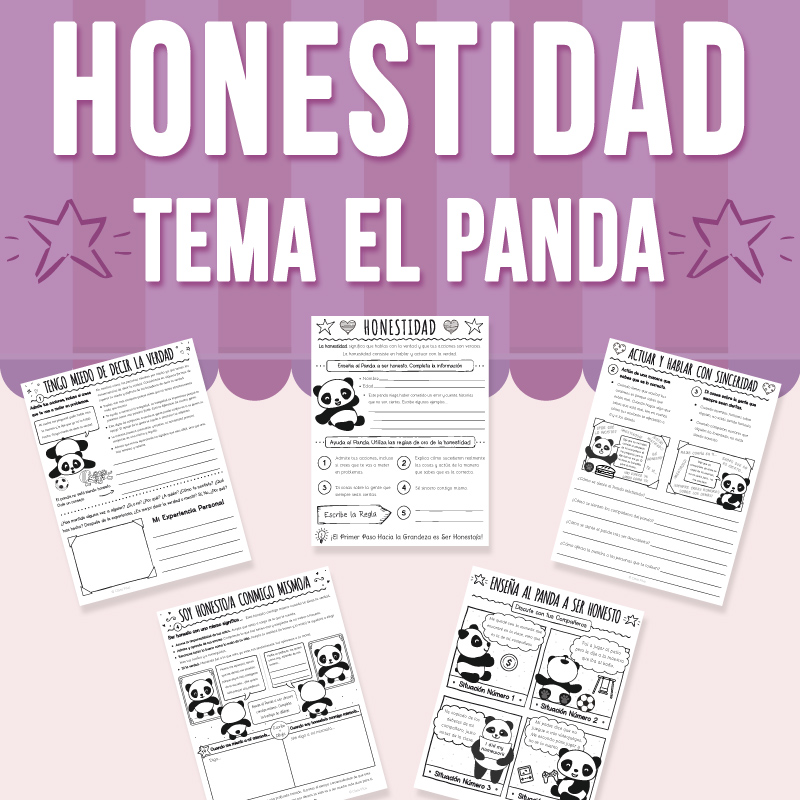 Honestidad Tema el Panda, Spanish SEL Resource Activity