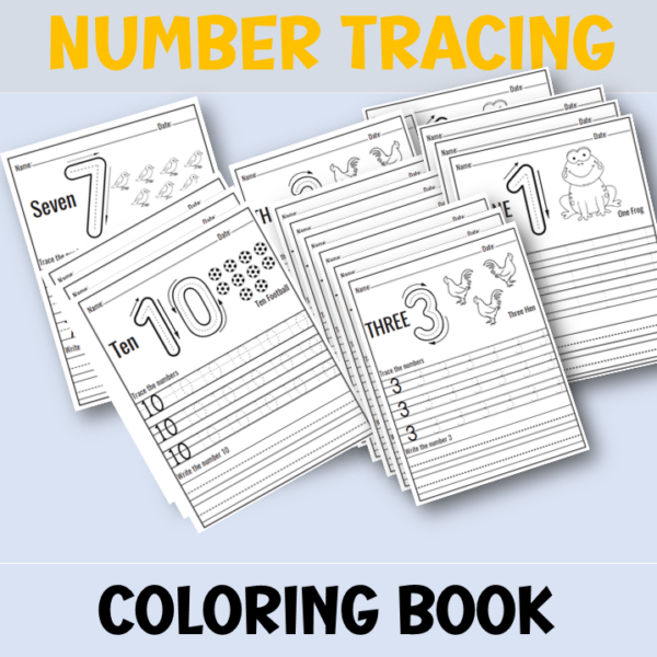Color Your Way to Number Mastery Engaging 110 Number Tracing Prek