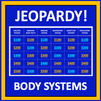 Body Systems Jeopardy - an interactive science game