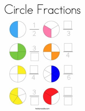 Fraction Fun: Engaging Circle Worksheets with Solutions for Learning ...