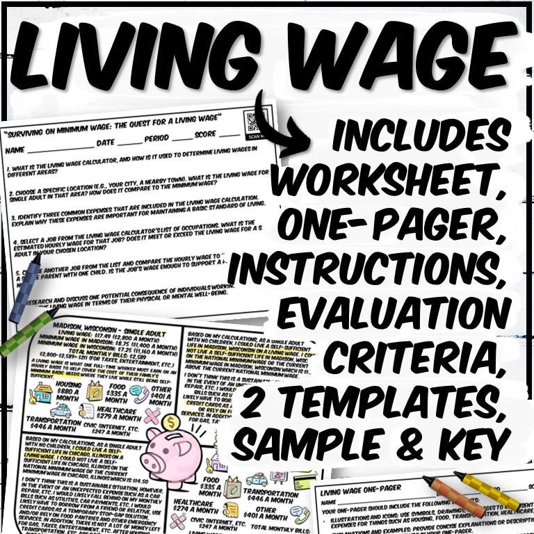 Living Wage Resources (Worksheet & One-Pager)