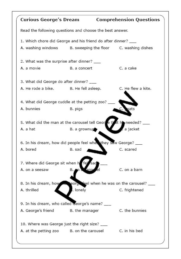 "Curious Dream" worksheets Made By Teachers