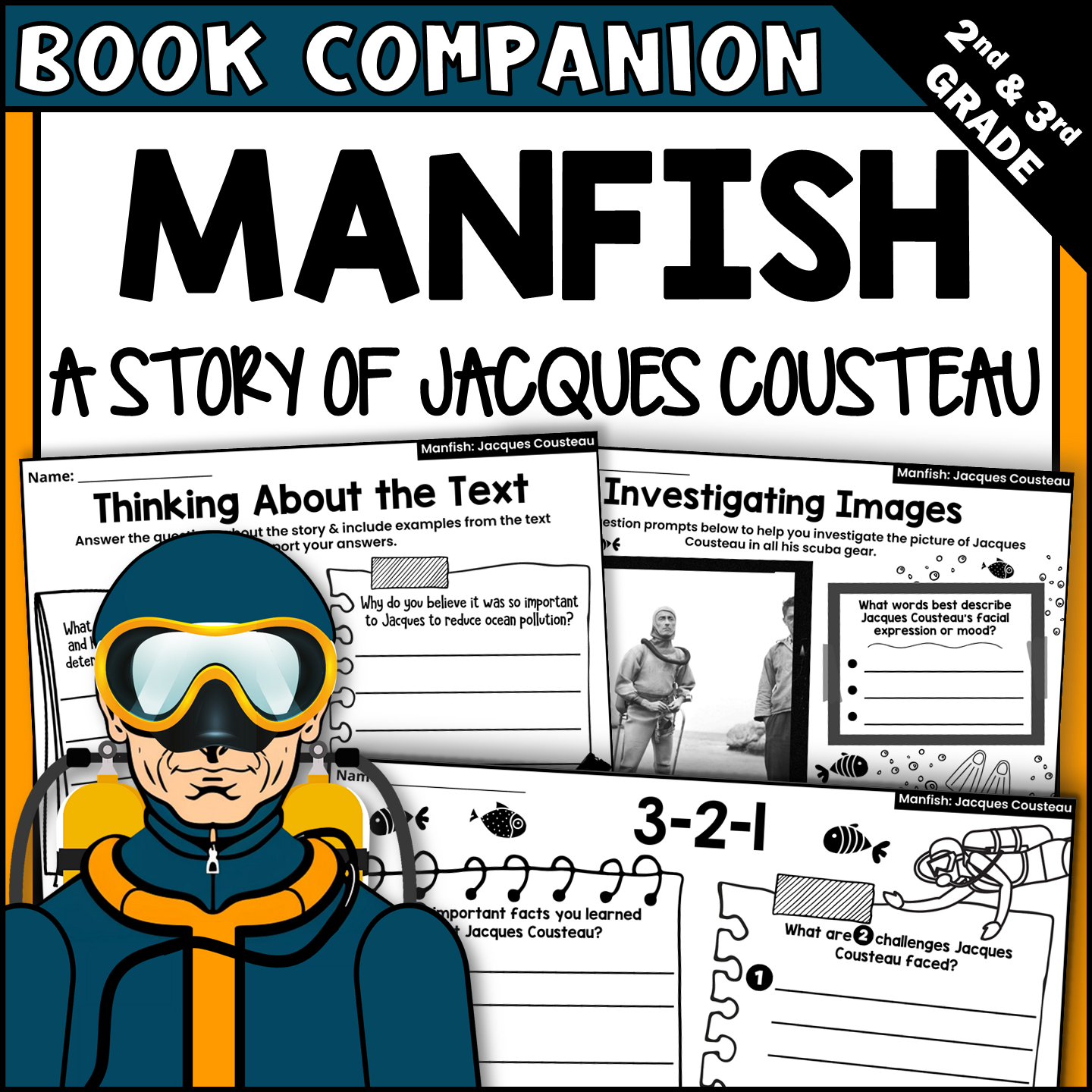 Manfish: A Story of Jacques Cousteau Read Aloud Book Companion Activities