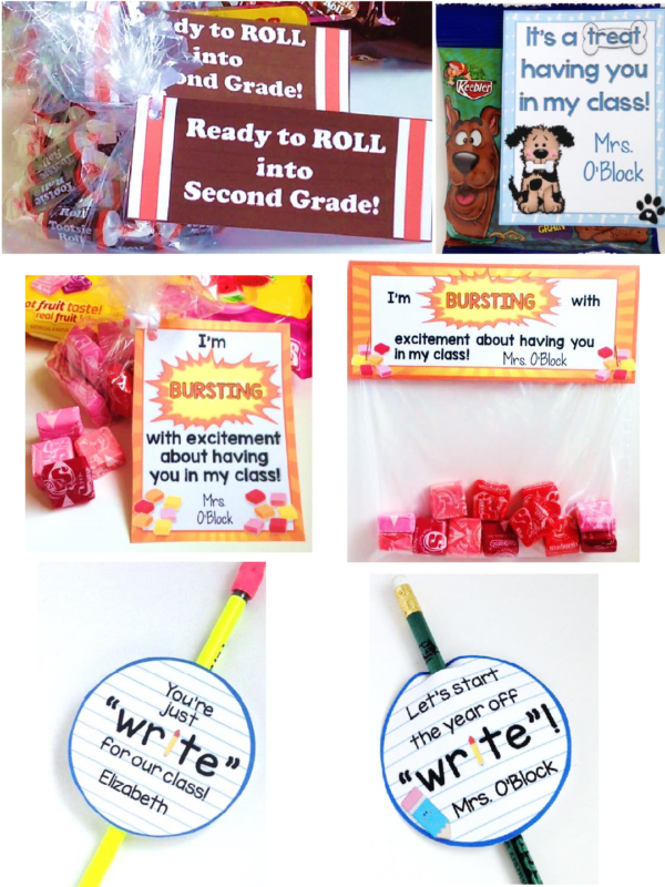 Back to School Gift Tags Editable Open House Meet the Teacher Student ...