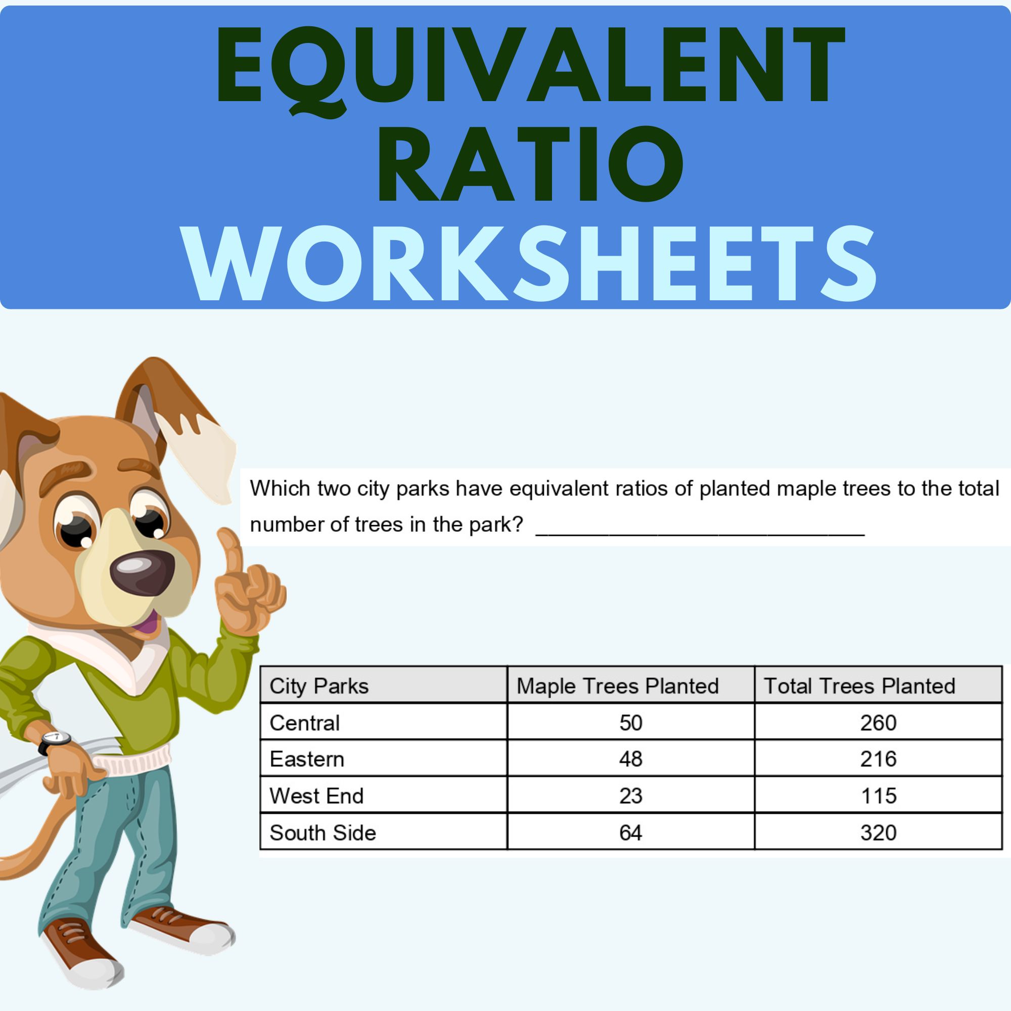 Equivalent Ratios Worksheet