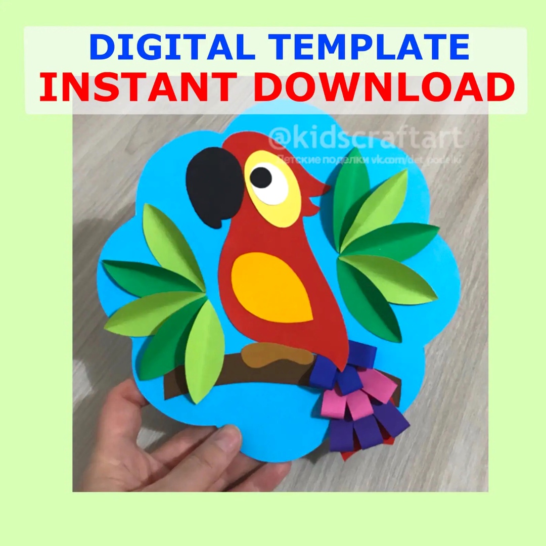 Parrot Craft Summer Jungle Zoo Animal Bird Activities Bulletin Board