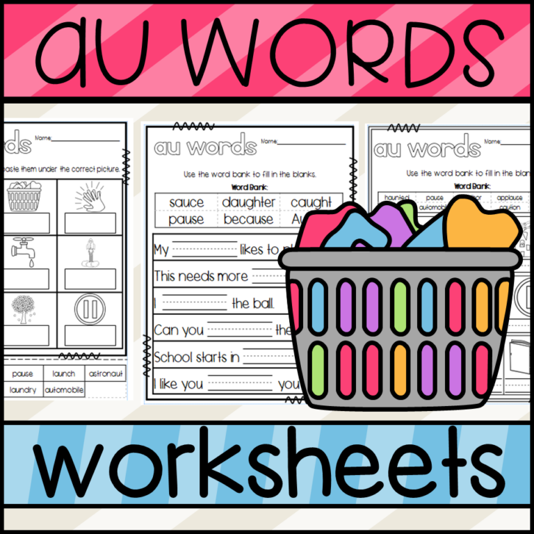 AU Words Worksheets - Made By Teachers