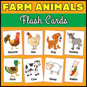 Farm Animals Activity Bundle - Coloring Pages, Flashcards, Worksheets ...