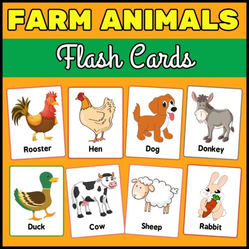 Farm Animals Activity Bundle - Coloring Pages, Flashcards, Worksheets ...