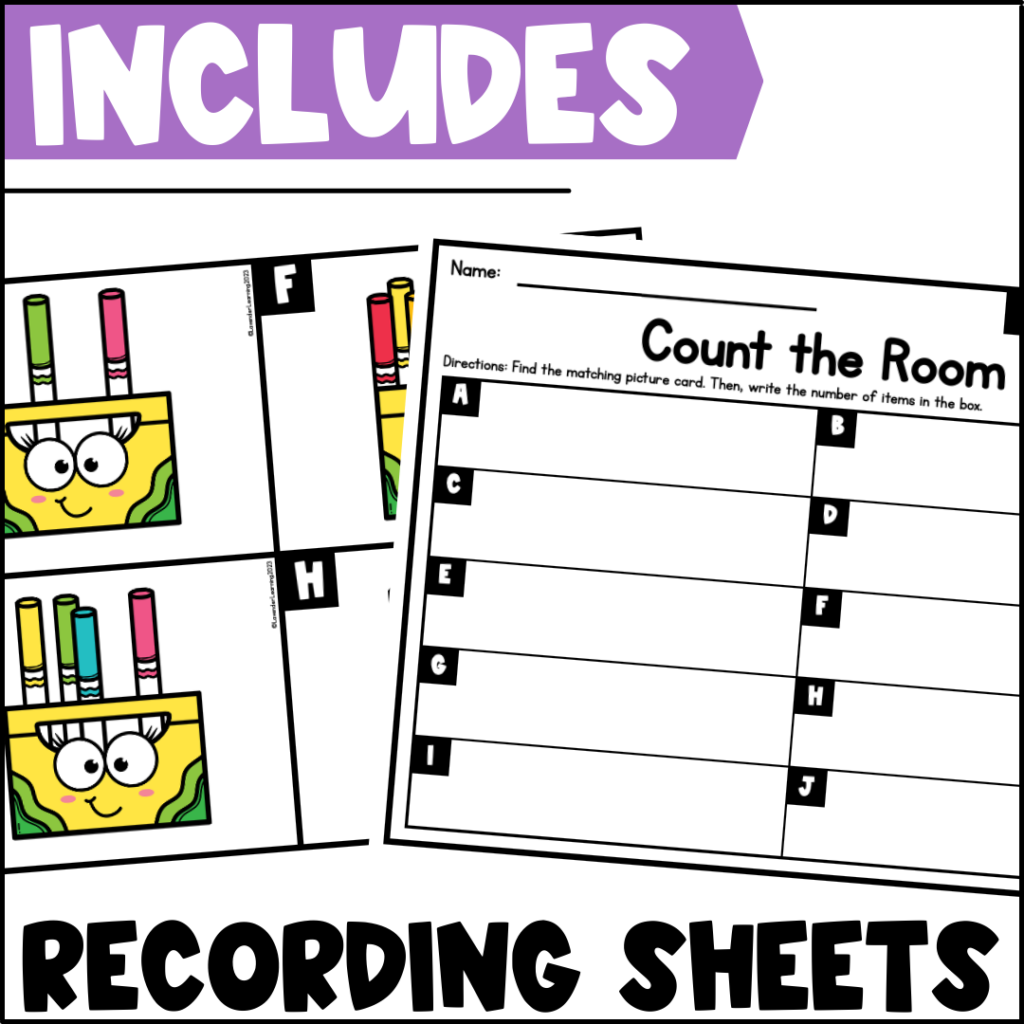 Back to School Count the Room Activity | Made By Teachers