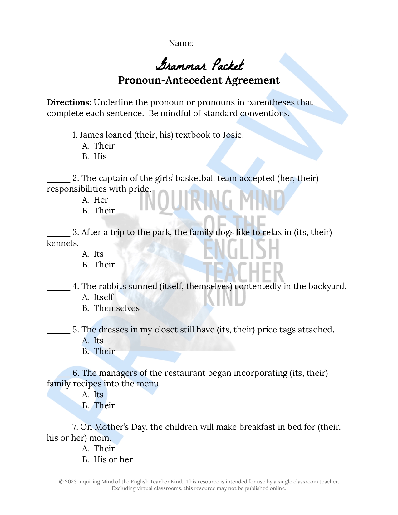 grammar-practice-worksheet-on-pronoun-antecedent-agreement-made-by
