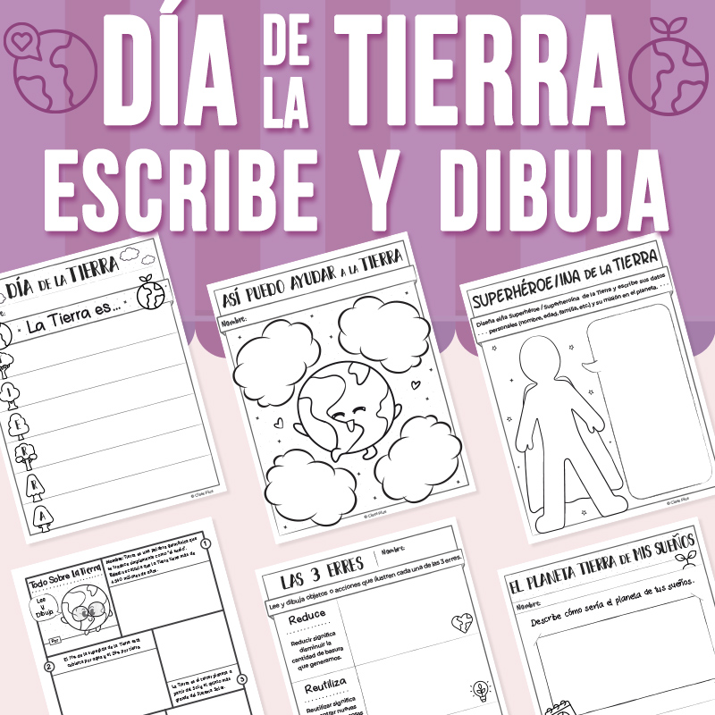 Día de la Tierra Escribe y Dibuja