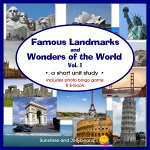 Famous Landmarks & Wonders of the World - Geography - Print, E-book & Bingo