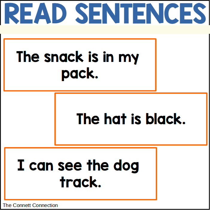 ACK Words Sentence Comprehension and Picture Match Made By Teachers