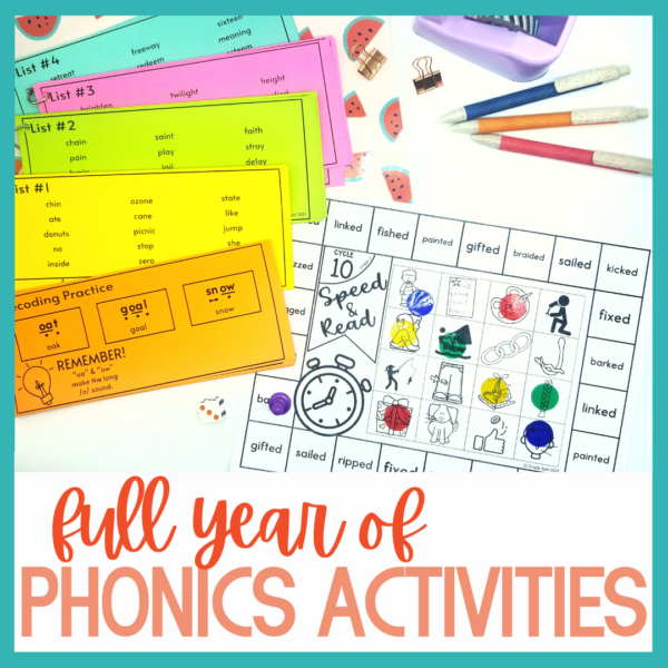 2nd Grade Fluency Center BUNDLE Decoding Strips & Phonics Games ...