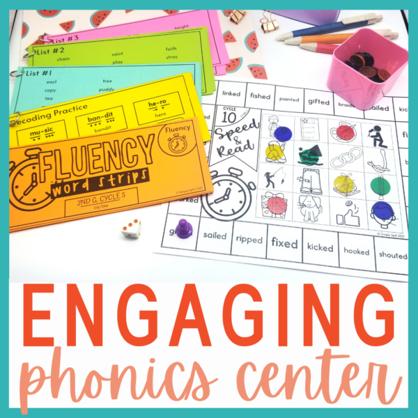 2nd Grade Fluency Center BUNDLE Decoding Strips & Phonics Games ...