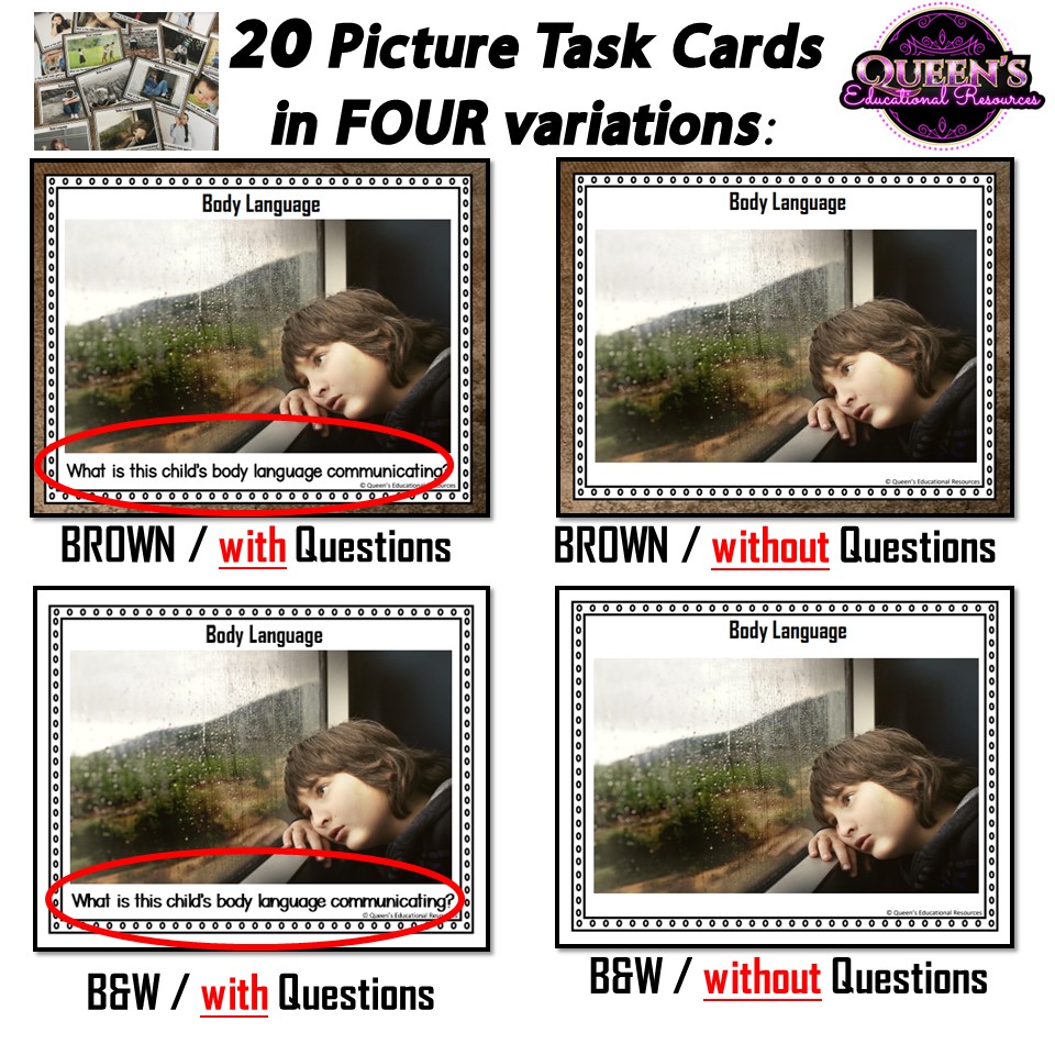Making Inferences with Pictures | Body Language and Social Cues ...