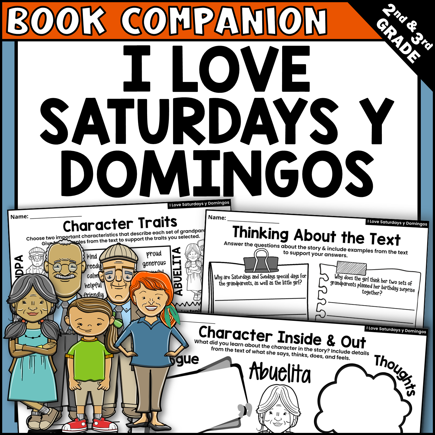 I Love Saturdays y Domingos Read Aloud Book Companion Activities for IRA