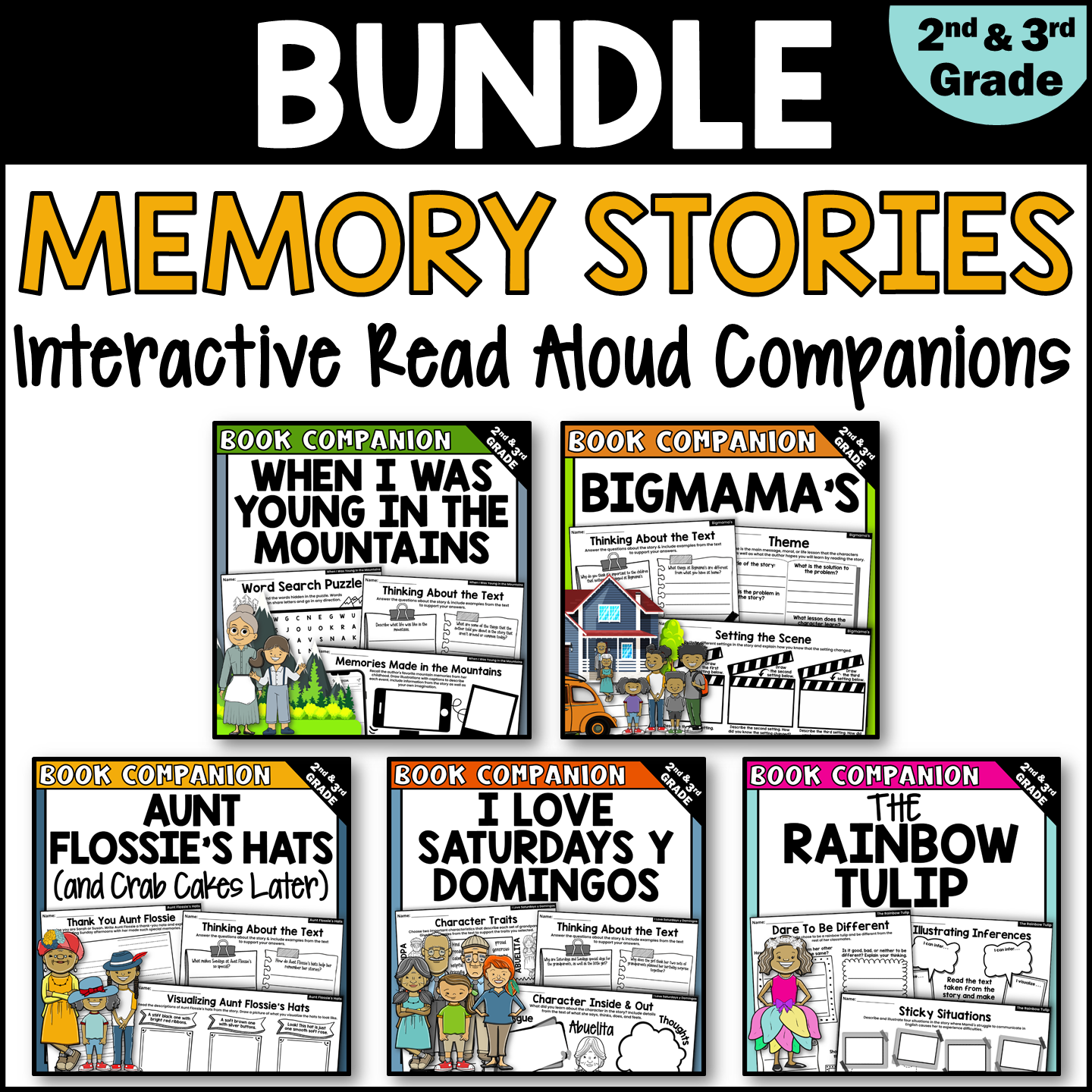 Memory Stories Interactive Read Aloud Activities BUNDLE for IRA