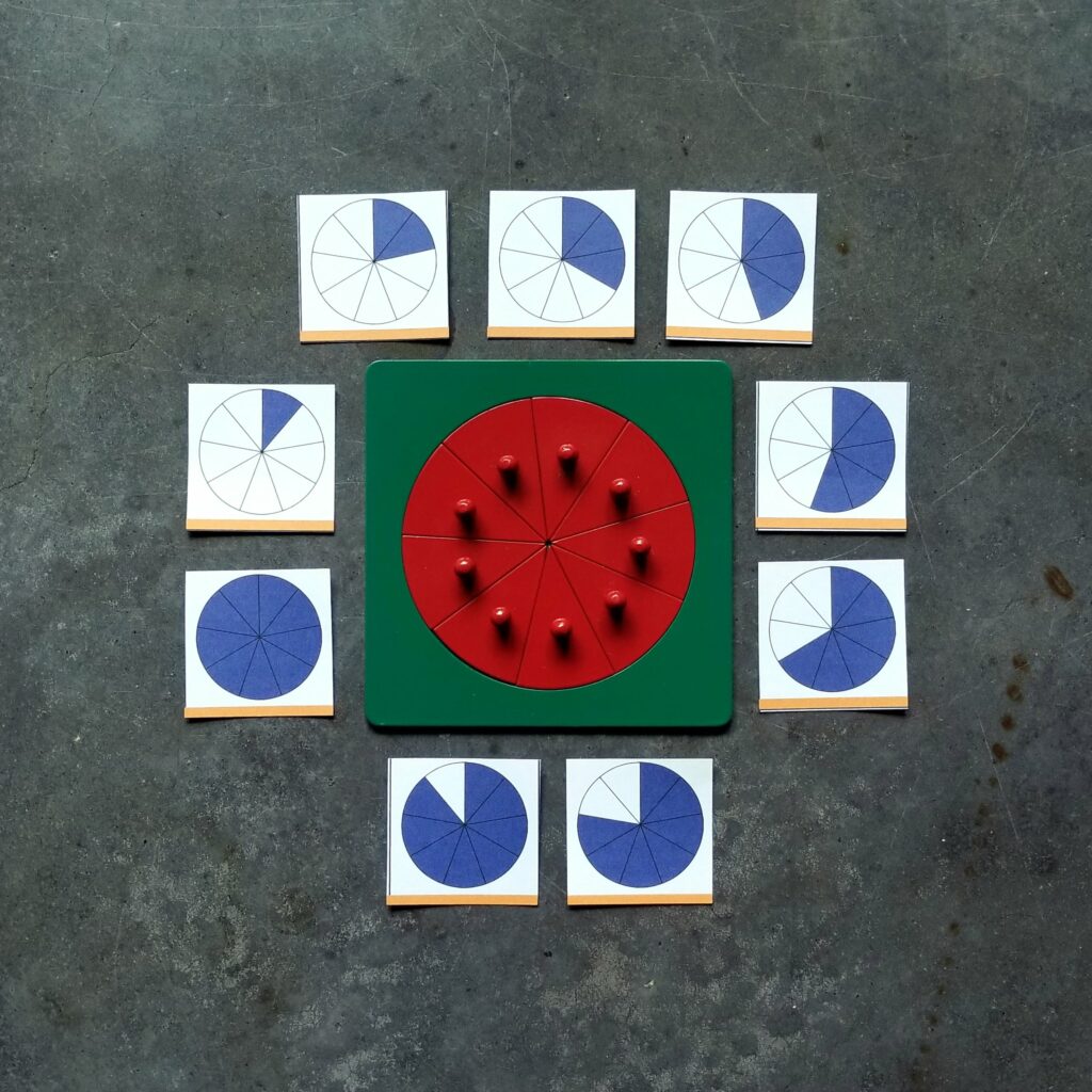 Montessori Fraction Bundle: Sorting, Ordering, Naming, Card & Booklet ...